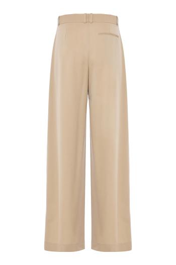Dender wool pants in beige 