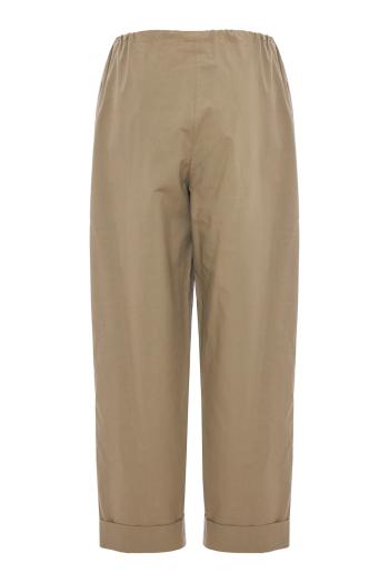 Delano wool relaxed pants in leaf green 