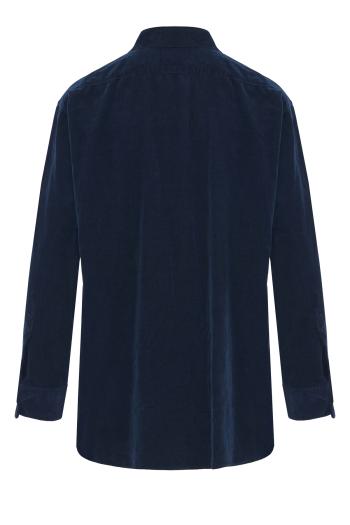 Nesson cotton-corduroy shirt in dark blue 