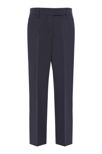 Relaxed cotton pants in navy 