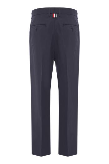 Relaxed cotton pants in navy 