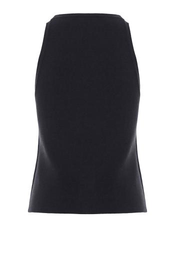 Jersey tank top in black
