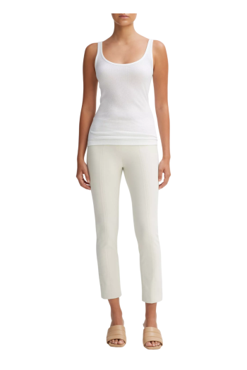 Bobbi crepe pants in gesso 