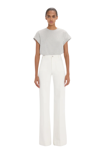 Alina cotton jeans in white
