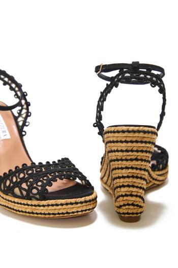 Kahlo 105 wedge espadrilles in black 