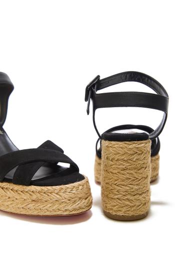 Carakala 85 suede sandals in black 