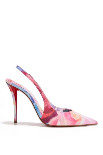 Miss Z 100 textile slingback pumps in multicolor 