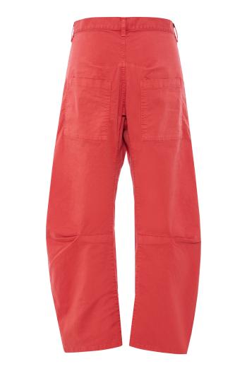 Shon vintage washed pants in red 