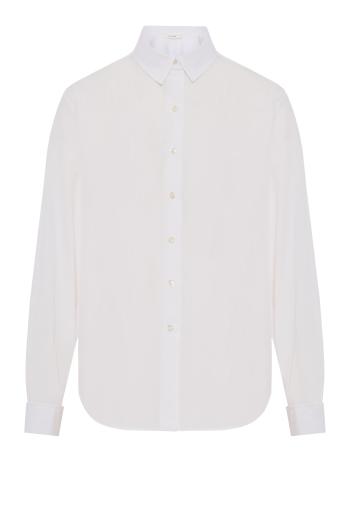 Fiora printed cotton shirt in white 