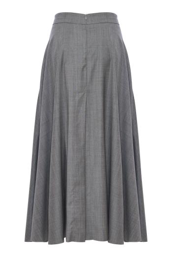 Lauren wool midi skirt in fantasy 