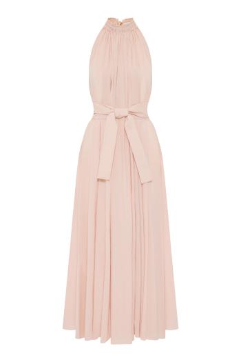 Frida cotton-blend maxi dress in light pink 
