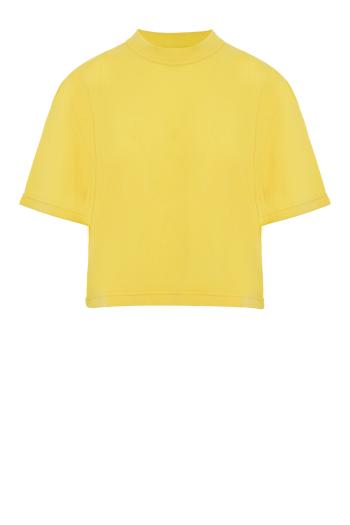 Cashmere sweater in yellow 