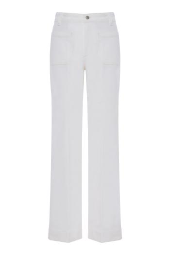 Alina Stretch Jean In Washed White in white