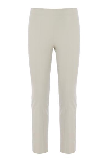 Bobbi High-Rise Stitch-Seam Ponte Legging in gesso 