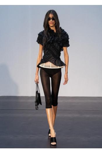 Mesh pants in black 
