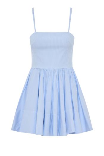Carrie cotton mini dress light blue 