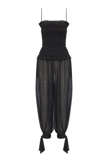 ΦΟΡΜΑ NOOR CO WIDE PANTS SMOKED