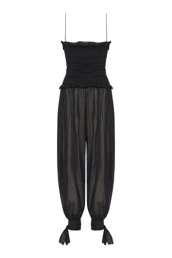 ΦΟΡΜΑ NOOR CO WIDE PANTS SMOKED