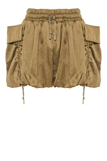 ViscoseTwill balloon shorts in vert 