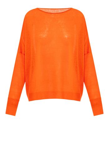 Linen, cashmere and silk sweater in OJ