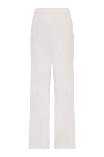Ela crepe pants in white 