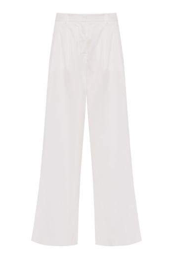 Pince cotton-blend pants in ottico 