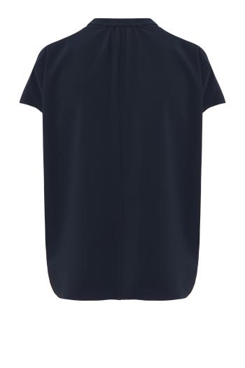 Casacca crepe blouse in navy
