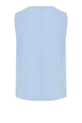 Scollo crepe top in sky 