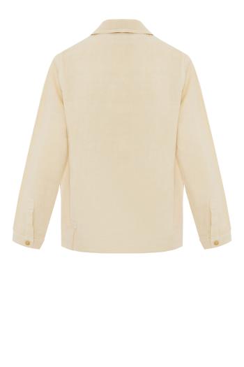 Manteco linen blazer in milk 