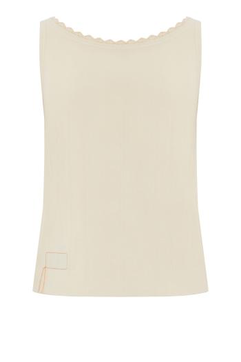 Claire cotton tank top in milk 