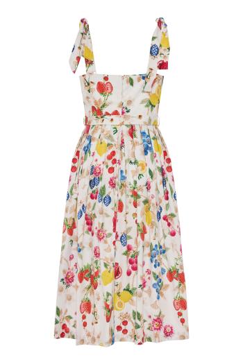 Iris printed poplin midi dress in fruttatova