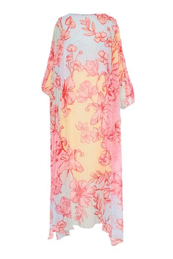 Auri fil coupe kaftan in tutti-frutti 