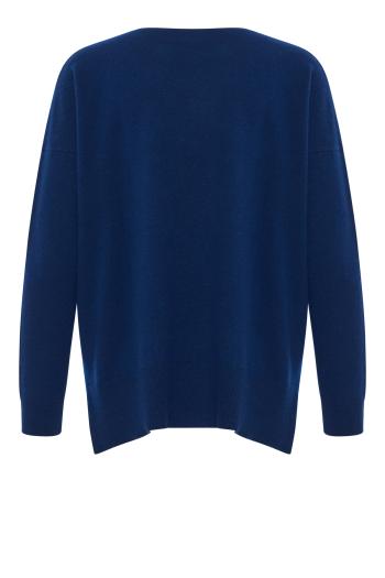 BAM embroidered cashmere sweater in blue 
