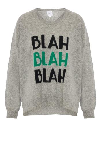 Life on Mars embroidered cashmere sweater in pink 