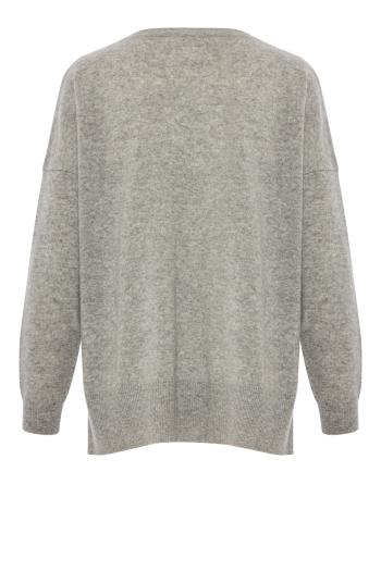 Life on Mars embroidered cashmere sweater in pink 