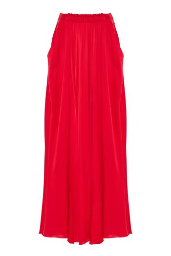 Frida crepe maxi skirt in red