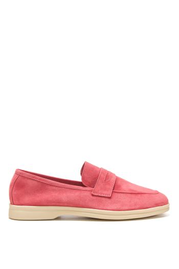 Essential Goma suede loafers in watermelon 