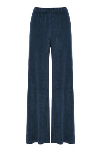 Zephyra cotton-blend terry pants in navy 