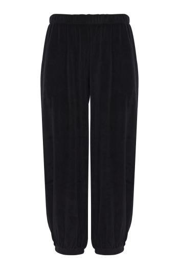 Paxon cotton-blend terry pants in black 