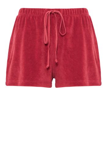 Shallis cotton-blend terry shorts in framboise 