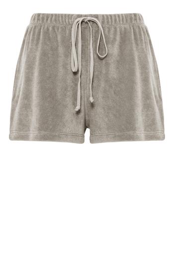 Shallis cotton-blend terry shorts in gray 