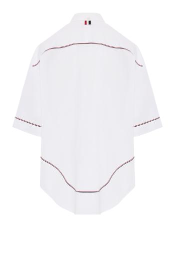SUPERSIZED SS ROUND COLLAR POPLIN