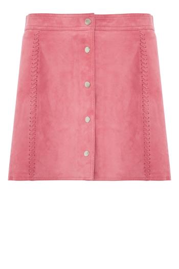 Babette sueded mini skirt in rosedust