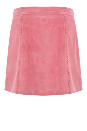 Babette sueded mini skirt in rosedust