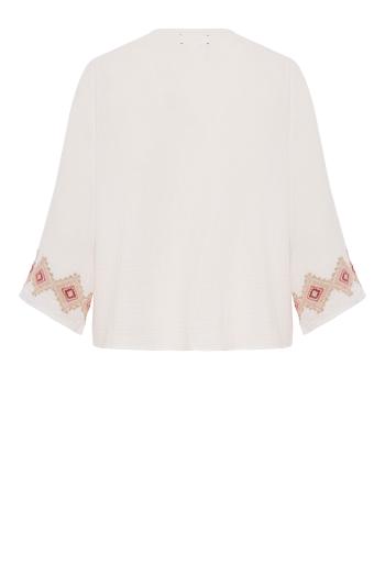 TOP CARINA LS EMBROIDERED