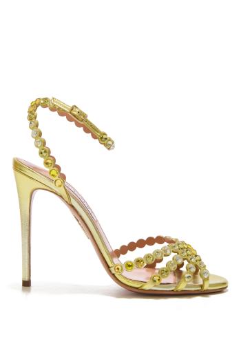 Tequila 105 embellished leather sandals in daisy