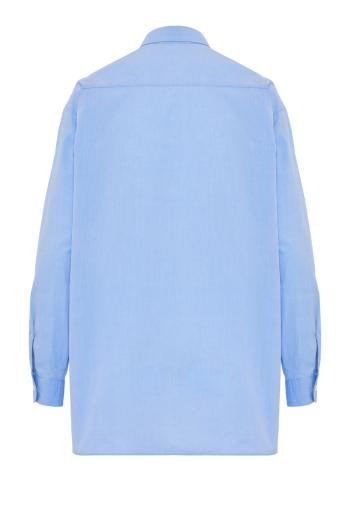 Cotton-poplin shirt in sky