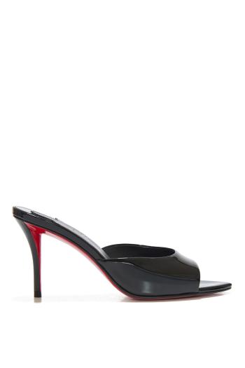 Miss Z 80 patent-leather mules in black