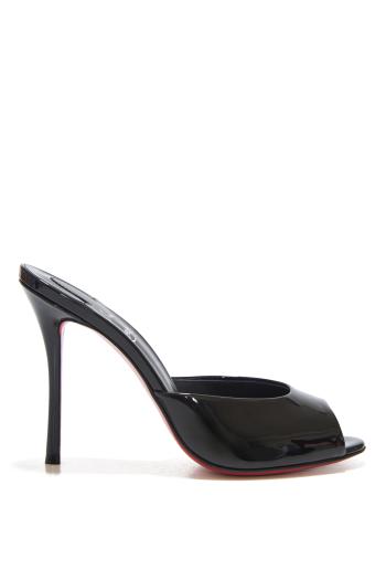 Me Dolly 100 patent leather mules in black