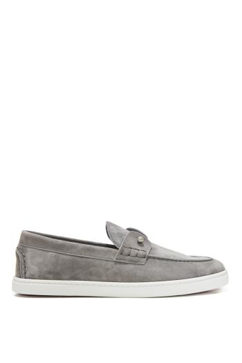 Chambeliboat suede loafers in phantom grey